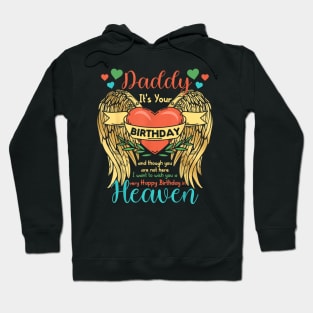 Birthday to Angel in Heaven Heart Wing Hoodie